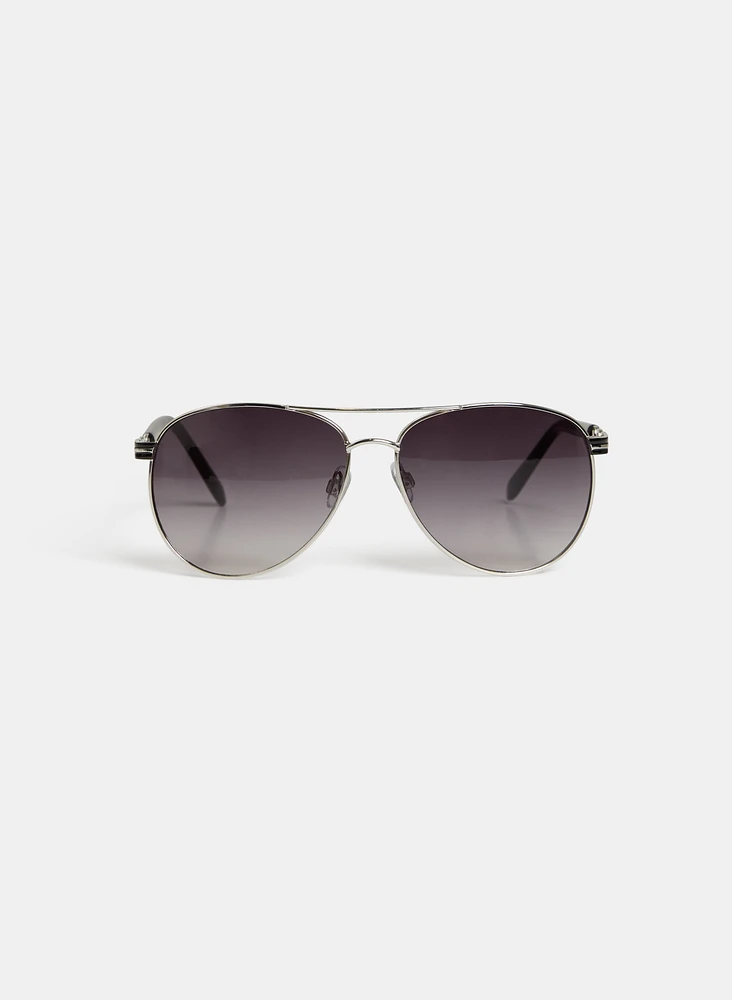 Wire Frame Aviator Sunglasses