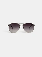 Wire Frame Aviator Sunglasses