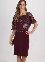 Robe à superposition florale