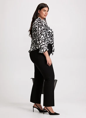 Sofia Pull-On Straight-Leg Pants