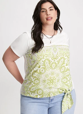 Paisley Print Short Sleeve T-Shirt