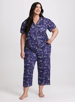 Eiffel Tower Print Pyjama Set