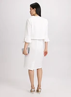Ensemble à robe et veste texturées