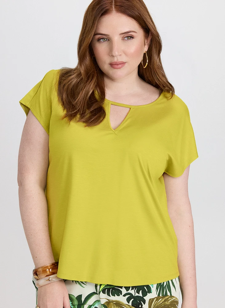 Keyhole Cut-Out T-Shirt