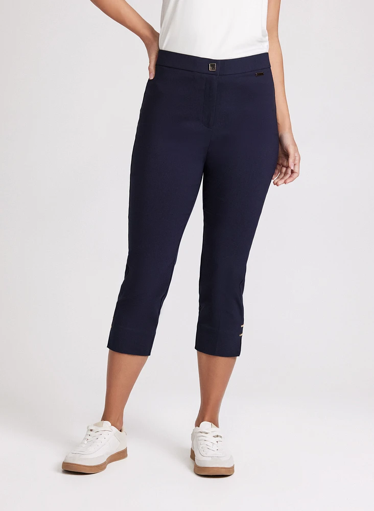 Slim-Leg Bengaline Capris