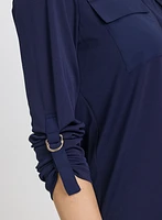 Blouse boutonnée en jersey