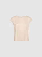 Metallic Slub T-Shirt