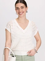 Open Knit Pullover