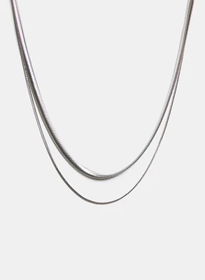 Collier double en serpentine