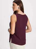 Sleeveless V-Neck Blouse