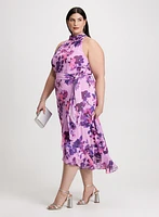 Halter Neck Floral Dress