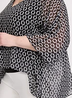 Blouse à motif géométrique