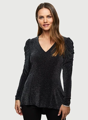 Asymmetric Shimmer Top