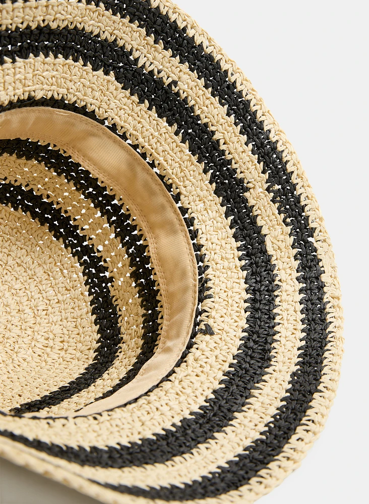 Striped Straw Hat