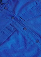 Button-Down Voile Blouse