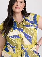 Palm Print Blouse