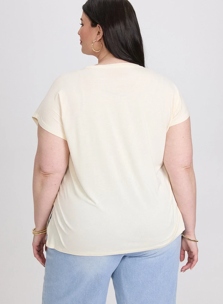 Matte Sequin Embellished Top