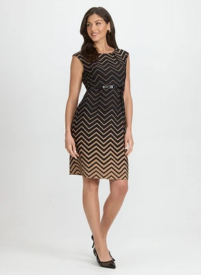 Zigzag Print Dress