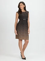 Zigzag Print Dress