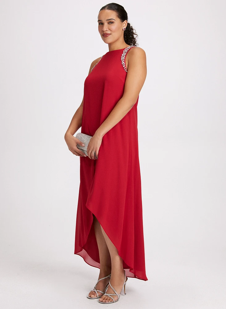 Sleeveless Chiffon Dress