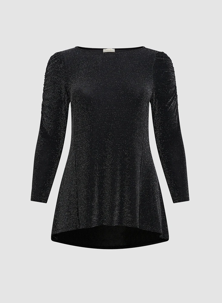 Shimmering Asymmetric Tunic