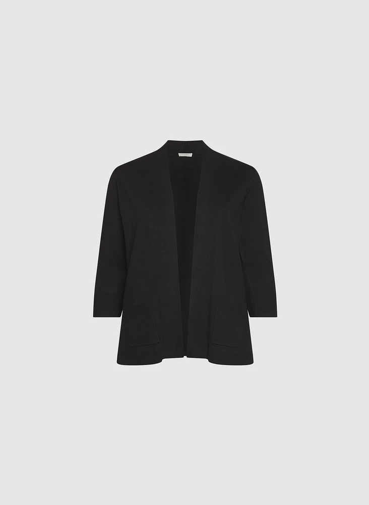 Short Open Front Cardigan