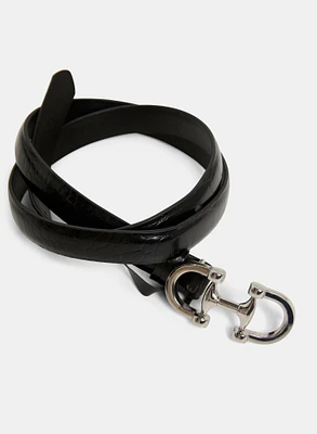 Thin Vegan Leather Belt