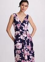 Sleeveless Floral Dress