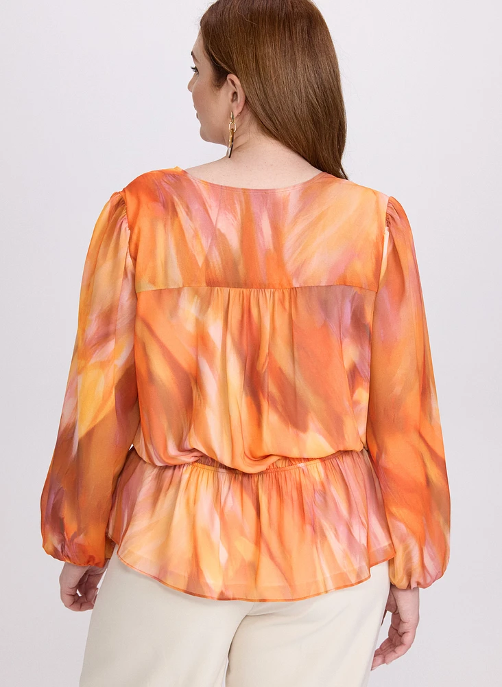 Blouse à manches ballon
