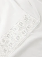 Eyelet Trim T-Shirt