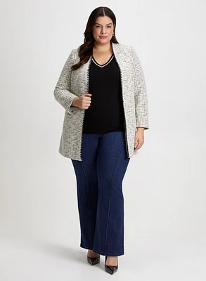 Bouclé Jacket & Pull-On Jeans