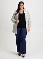 Bouclé Jacket & Pull-On Jeans