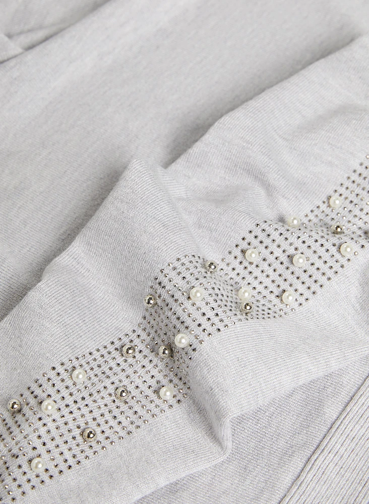 Pearl & Stud Detail Sweater