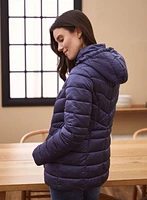 Packable Vegan Down Quilted Coat