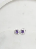 Crystal & Stone Stud Earrings