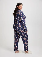 Ensemble haut et pantalon à motif floral