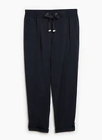 Pantalon jambe droite en tencel