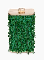 Bead & Sequin Detail Box Clutch