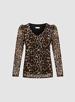 Cheetah Print Top