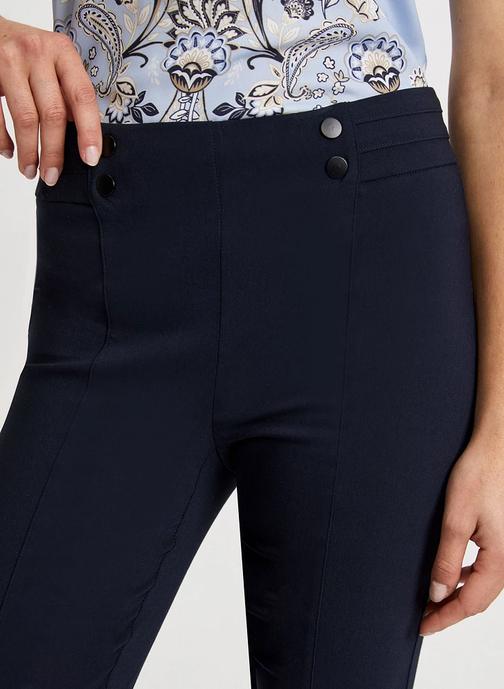 Slim Leg Pull-on Bengaline Pants