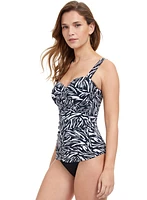 Profile by Gottex - Leaf Motif Tankini Set