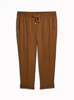 Pantalon jambe droite en tencel