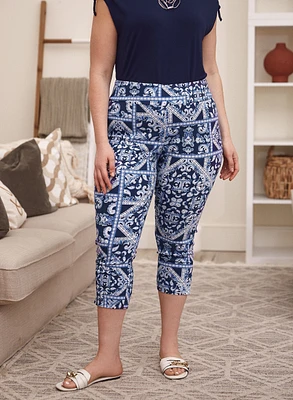 Paisley Print Capris