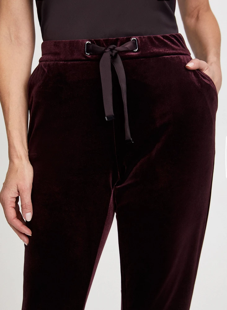 Pantalon à enfiler en velours