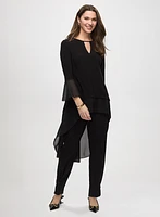 Asymmetric Tunic Top & Tapered Leg Pants