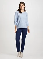 Knit Sequin Sweater & Pull-On Jeans