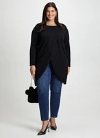 Layered Effect Top & Slim Leg Jeans