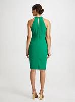 Twist Detail Halter Neck Dress