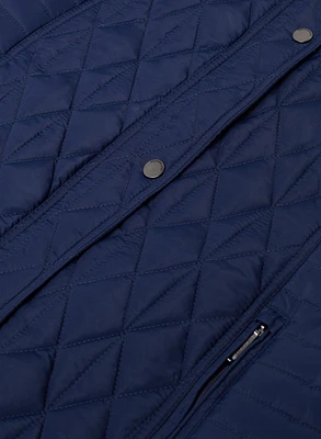 Manteau matelassé à capuche et poches