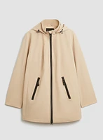 Water-Repelling Hooded Coat